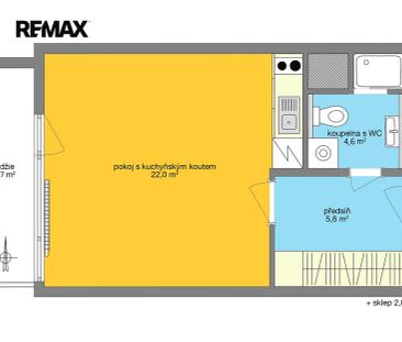 Pronájem bytu 1+kk 32 m² - Photo 1