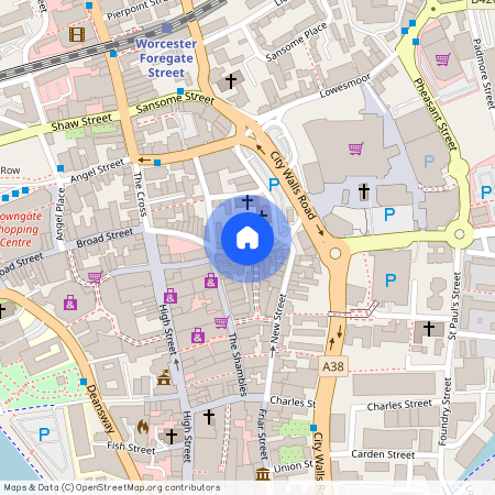 Mealcheapen Street, Worcester, Worcestershire, WR1