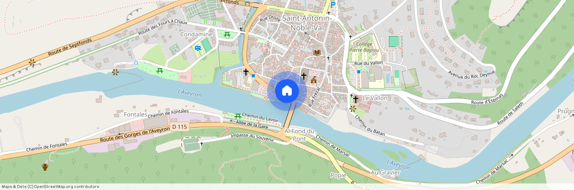 ge house, Saint-Antonin-Noble-Val