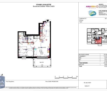 Appartement à louer 2 pièces 44m² - Photo 6