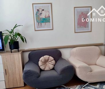 veľká a slnečná garzónka na prenájom s loggiou - Fotografia 4