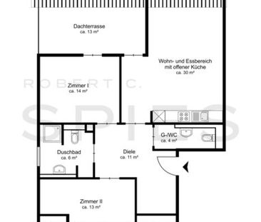 Traumhafte 3-Zimmer-Wohnung mit Dachterrasse - Foto 4