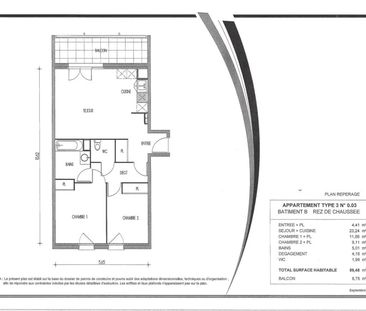 Location Appartement 3 pièces 59m² VILLENAVE D ORNON 33140 - Photo 3