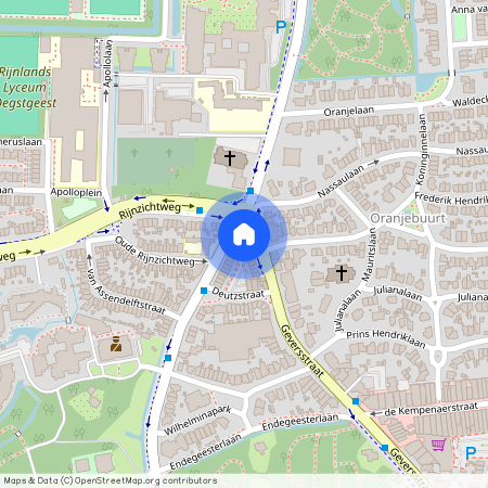 Oranje Nassau, 2342 AA, Geversstraat, Oegstgeest