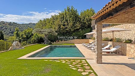 Villa Saint Paul De Vence, Cote d'Azur à louer, 6 chambres doubles, piscine - Photo 5