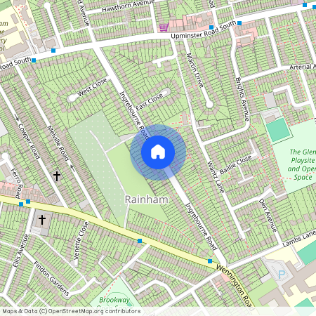 Ingrebourne Road, Rainham, Havering, London, RM13