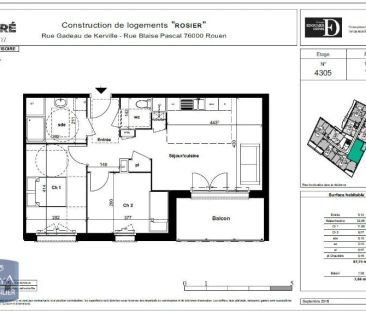 Appartement à louer 3 pièces 57.74m² - Photo 3