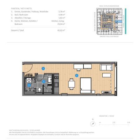 Exklusives Wohnfeeling mit Fernblick: 1-Zimmer-Wohnung mit EBK - Foto 3