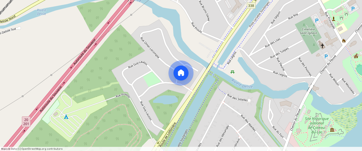 ** Rue Omer-Lecompte, Coteau-du-Lac, Coteau-du-Lac, Montérégie, J0P 1B0