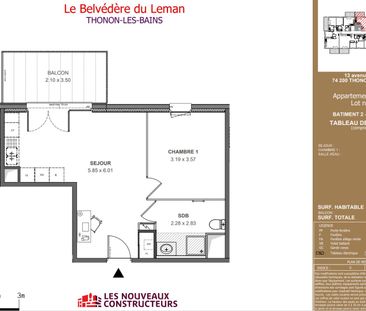 location Appartement T2 DE 43.06m² À THONON LES BAINS - Photo 1