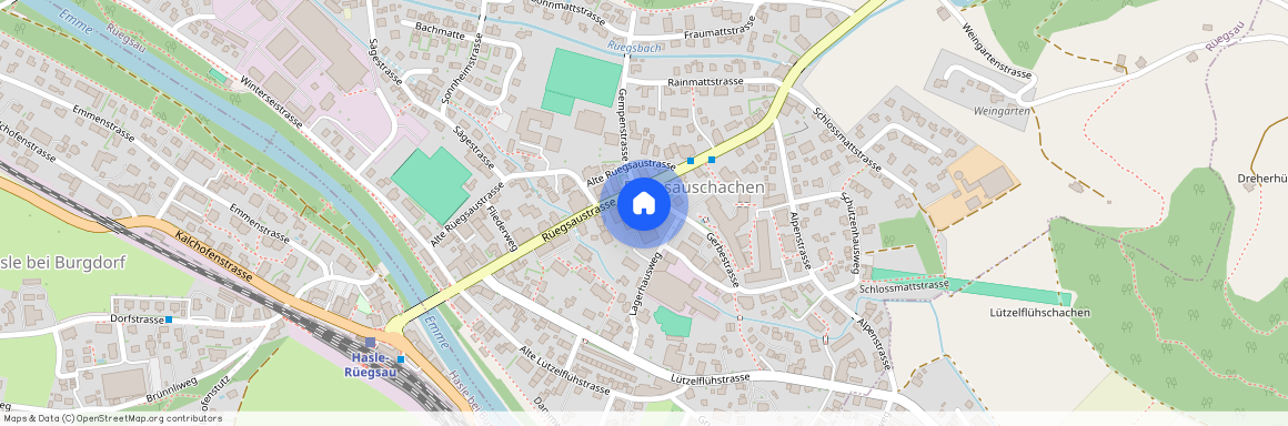 Gerbestrasse 2, 3415 Rüegsau, Lageplan