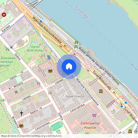 Warszawa, Śródmieście, Wybrzeże, Kościuszkowskie