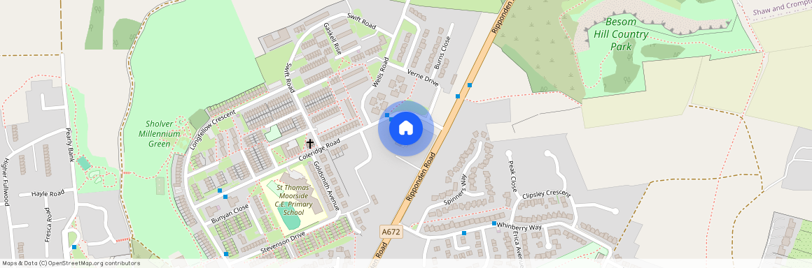 The Ridgedales, Moorside, Oldham, OL1