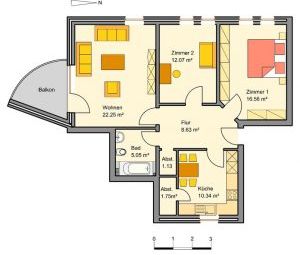 3 ZKB im Erdgeschoss - Foto 1