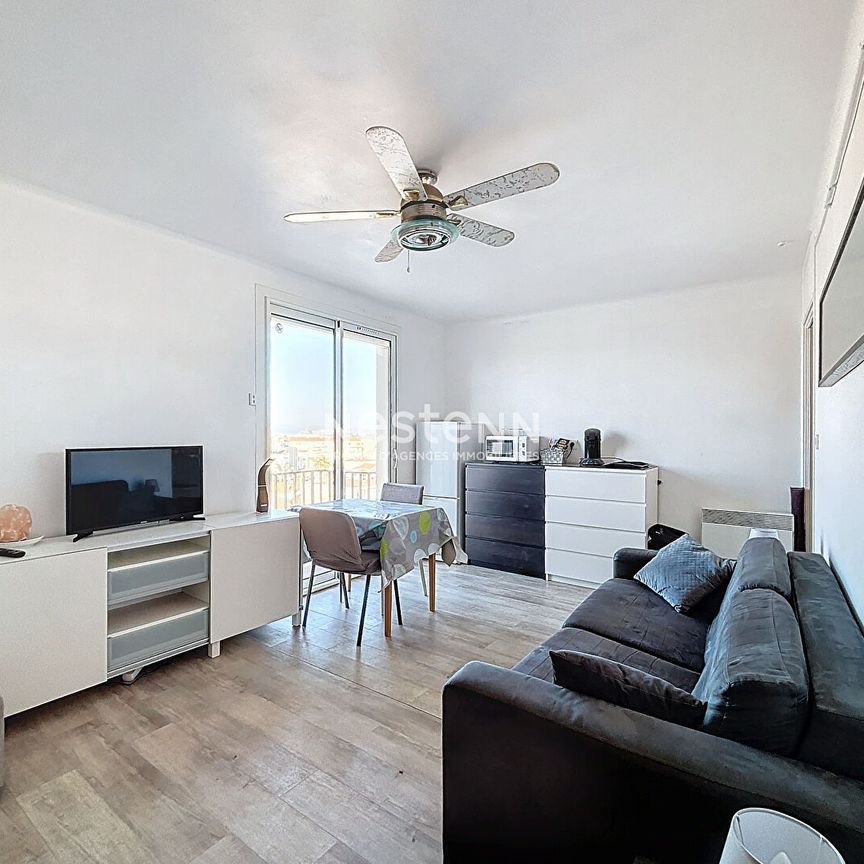 CANET EN ROUSSILLON location à l'année appartement T1 bis meublé - Photo 1