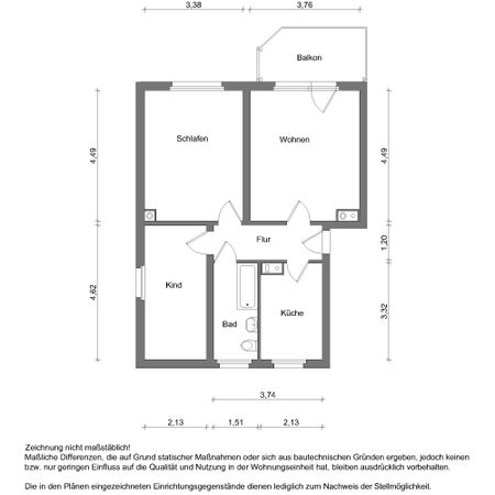 Wohnung Nr. 556/8/11 - Foto 3