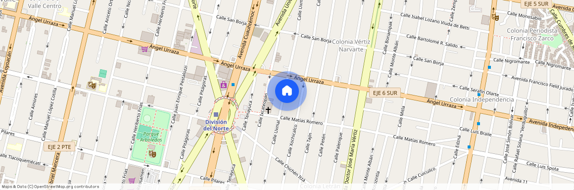 Calle Uxmal, Colonia Letrán Valle, Santa Cruz Atoyac, Ciudad de México, Benito Juárez, Ciudad de México, 03600, México