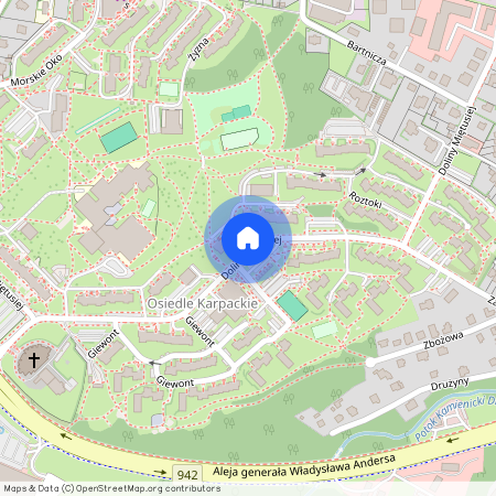 ul. Doliny Miętusiej, Osiedle Karpackie, Bielsko-Biała, śląskie