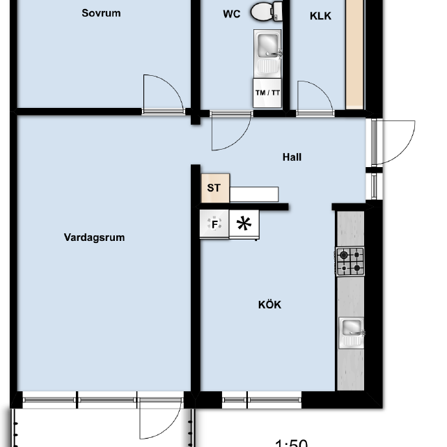 Röbrostigen 8 D 1 tr - Foto 2