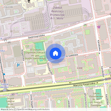 ul. Giełdowa, Czyste, Wola, Warszawa, mazowieckie