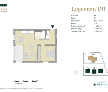 Appartement 2,5 pièces avec loggia - Neuf ! - Photo 2