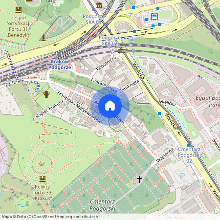 Aleja Pod Kopcem, Kraków-Podgórze, Kraków