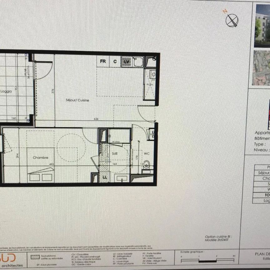 Appartement à louer 2 pièces 44.63m² - Photo 1