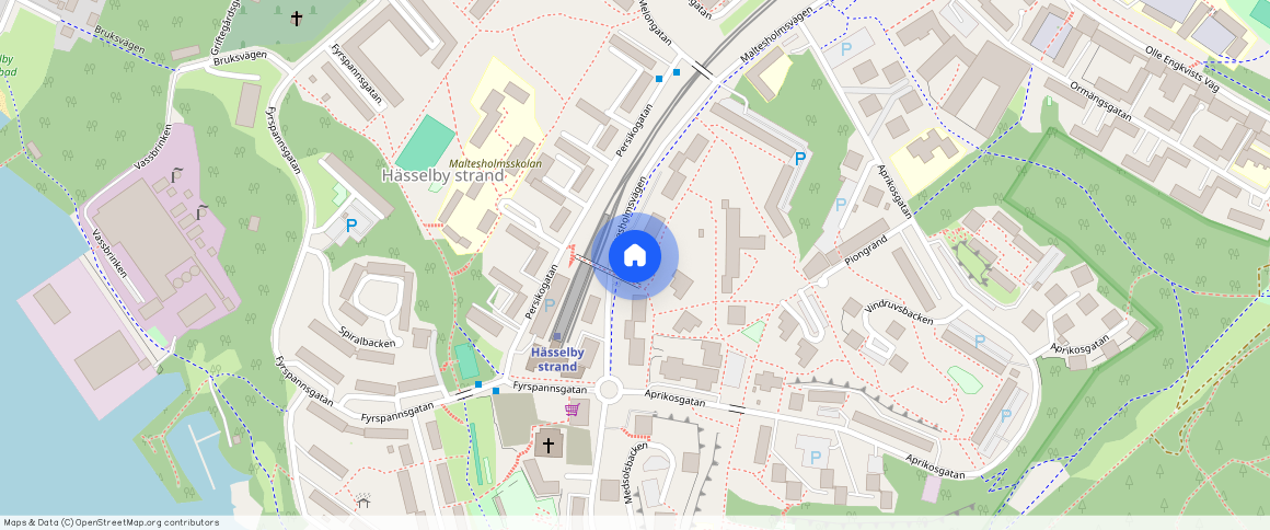 Maltesholmsvägen **, Strand