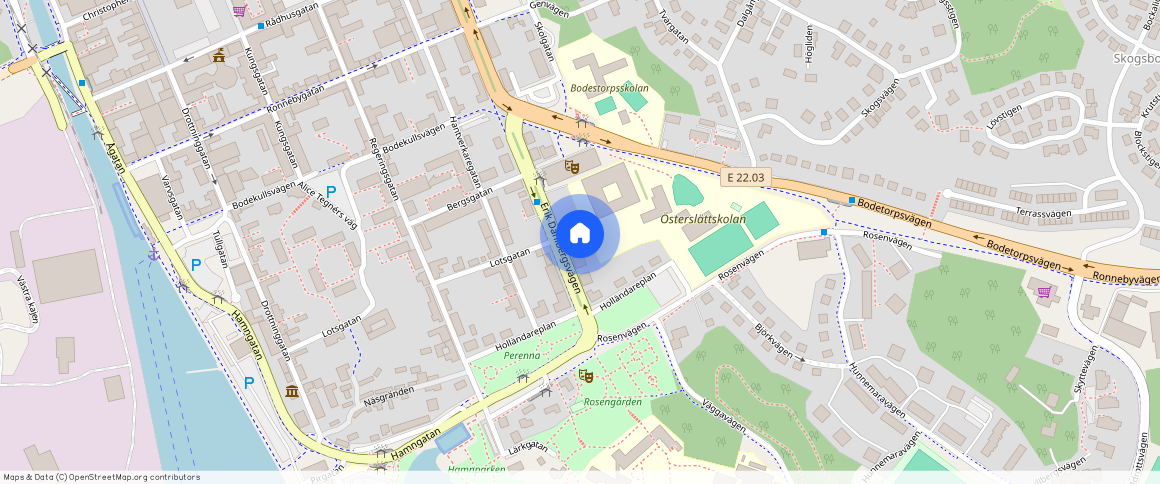 Erik Dahlbergsvägen **, Karlshamn