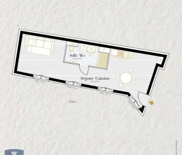 Appartement à louer 1 pièce 34.02m² - Photo 2