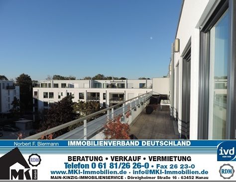 Luxus Penthouse-Wohnung über den Dächern von Hanau mit 80m² Dachterrasse - Photo 1