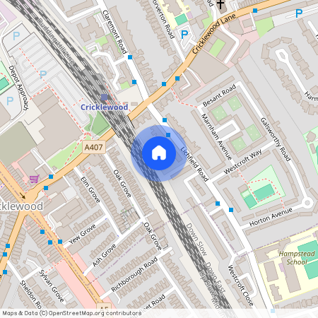 Lichfield Road, Cricklewood, London, NW2
