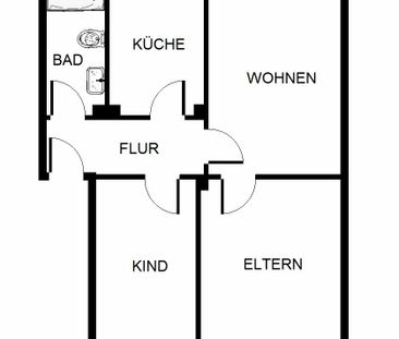 Demnächst frei! 3-Zimmer-Wohnung in Herne Unser Fritz - Foto 1
