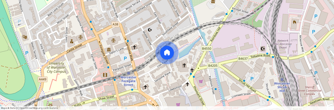 Lion Court, Sansome Place, Worcester, WR1