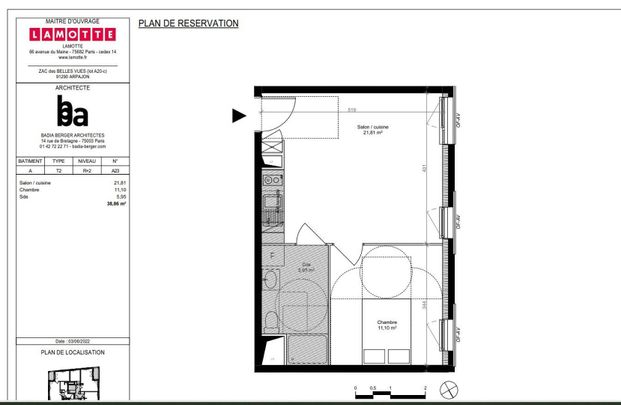 location Appartement T2 DE 38.86m² À ARPAJON - Photo 1
