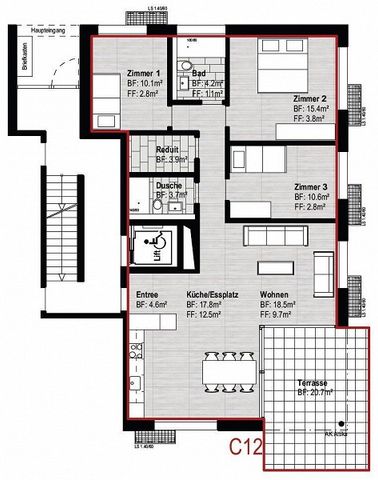 4.5-ZW à 94 m² im schönen Seeland - Foto 4