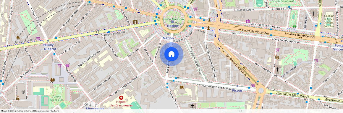 Appartement à louer rue Fabre d'Églantine, Paris 12ème