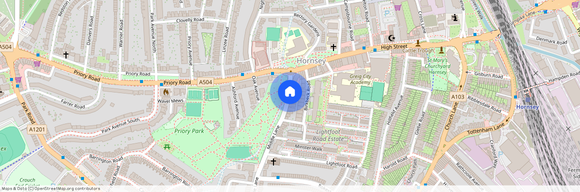 Middle Lane, Crouch End, London, N8