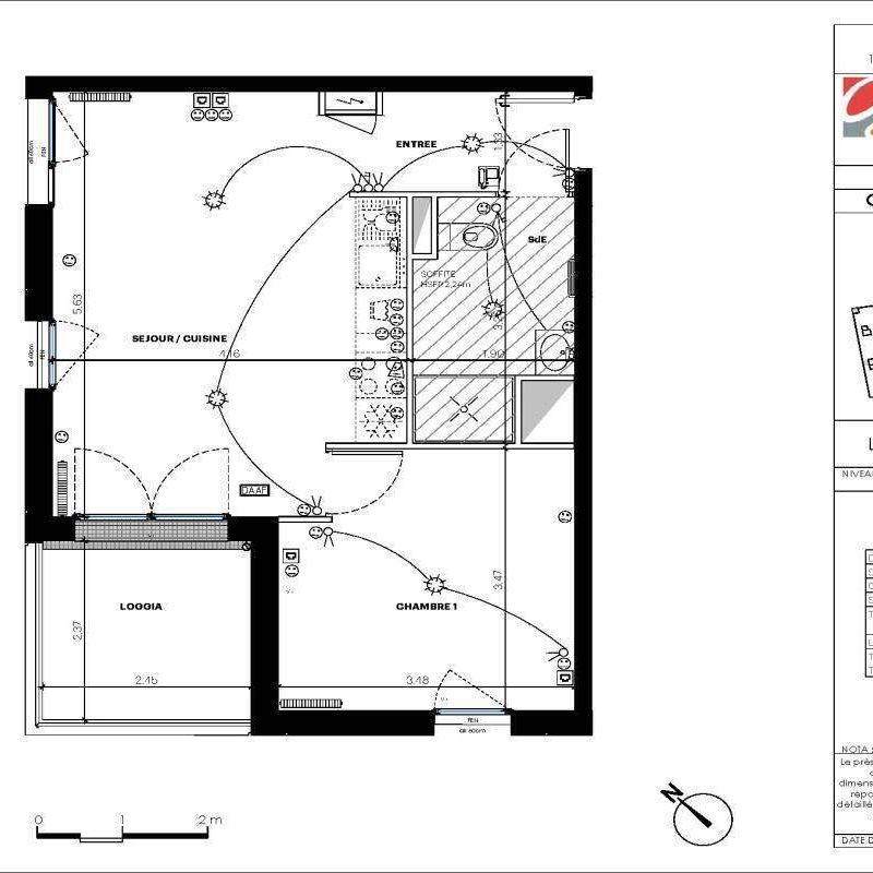 Location appartement t2 41 m² à Saint-Herblain (44800) - - Photo 2