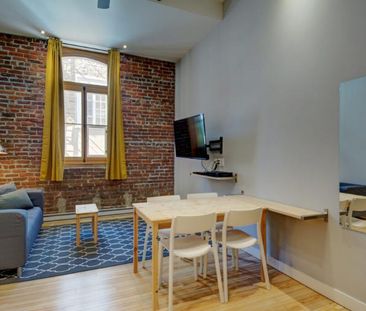 Loft entièrement meublé à louer Vieux-Québec mai 2026 - Photo 2