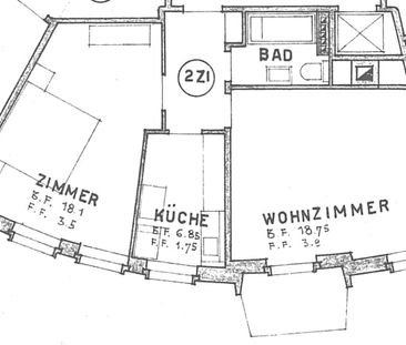 2 Zimmer, 55 m², 4. Stock - Foto 4