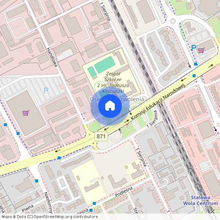 ul. 1 Sierpnia, Stalowa Wola, stalowowolski, podkarpackie