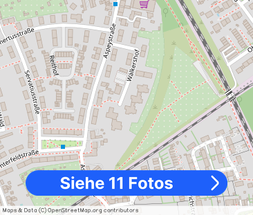 Blick ins Grüne: neu sanierte 2-Zimmer-Wohnung mit toller Terrasse!... - Foto 1