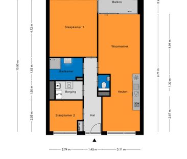 Appartement te huur: Torenstraat 68 5271 GA Sint-Michielsgestel - Photo 2