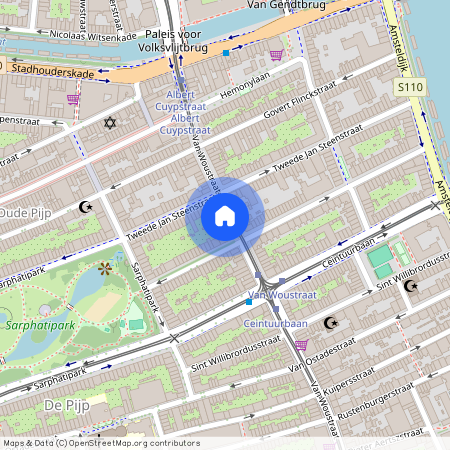 Van Woustraat 66-2, Sarphatiparkbuurt, 1073LN, Amsterdam