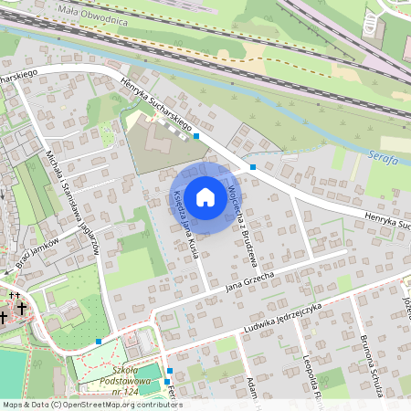 ul. ks. Jana Kusia, Bieżanów, Bieżanów-Prokocim, Kraków, małopolskie