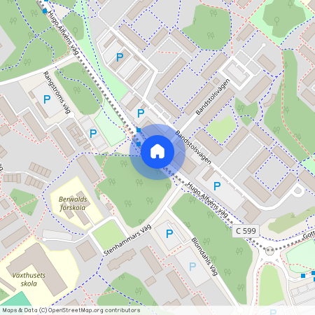 Hugo Alfvéns väg, Uppsala