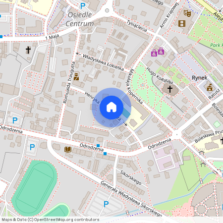 ul. Henryka Sienkiewicza, Lubin, lubiński, dolnośląskie