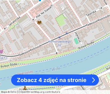 Dwupokojowe mieszkanie przy Wiśle na wynajem - Zdjęcie 1