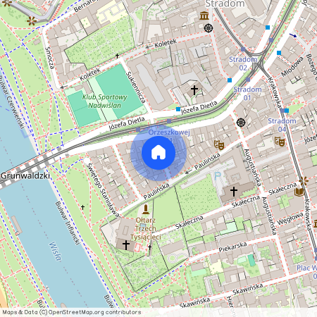 ul. Elizy Orzeszkowej, Kazimierz, Stare Miasto, Kraków, małopolskie